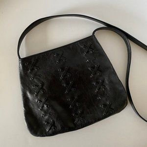 Berge Italian-made leather cross body purse